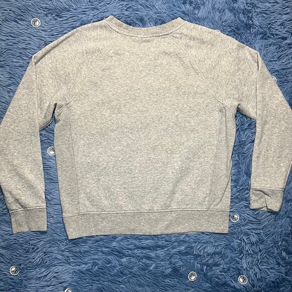 Champion Crewneck Pullover Sweater Size Medium Women’s Gray Logo Casual - Picture 2 of 11